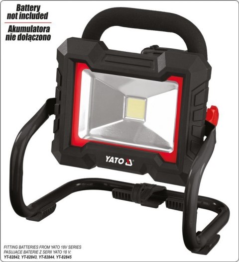 YATO REFLEKTOR LED 18V 1600LM 20W YATO REFLEKTOR LED 18V 1600LM 20W
