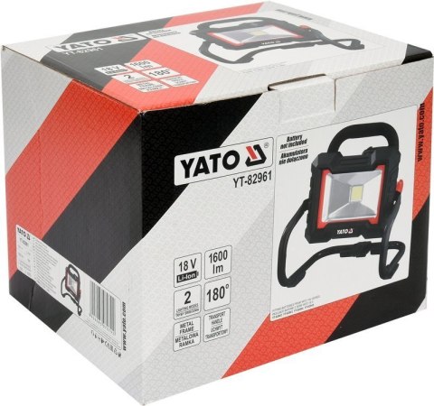 YATO REFLEKTOR LED 18V 1600LM 20W YATO REFLEKTOR LED 18V 1600LM 20W