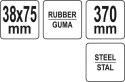 YATO WAŁEK DOCISKOWY 75 MM Z UCHWYTEM STALOWYM