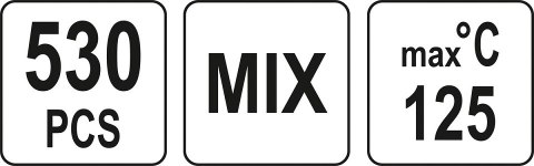 YATO ZESTAW RUREK TERMOKURCZLIWYCH 530SZT