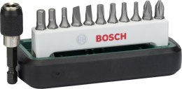 BOSCH 12-CZĘŚCIOWY ZESTAW KOŃCÓWEKS, PH, PZ, HEX, T