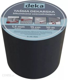 DEKA TAŚMA USZCZELNIAJĄCA DEKARSKA ALUBUTYL 15CM*10MB CZARNY