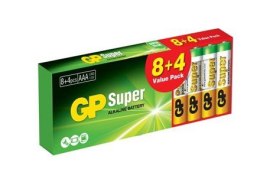 GP BATTERY BATERIA SUPER ALKALINE AAA LR3 1.5V 12 SZTUK