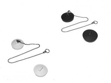 UN KOREK SYFONU Z ŁAŃCUSZKIEM CHROM - WANNY