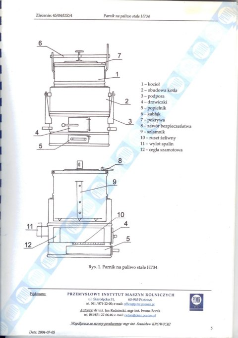 UN PARNIK Z SZAMOTEM OCYNKOWANY 100 L