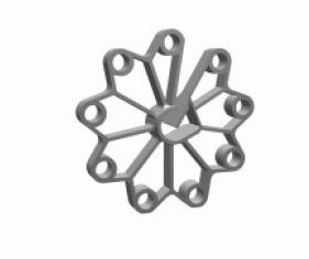 UN PODKŁADKA PLASTIKOWA PUNKTOWA PADIX 25/4-12 RING