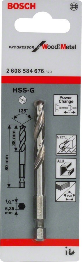 BOSCH WIERTŁO CENT.HSS-G 6-KĄT BOSCH WIERTŁO CENT.HSS-G 6-KĄT