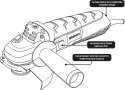 GRAPHITE SZLIFIERKA KĄTOWA 900W TARCZA 125*22.2MM