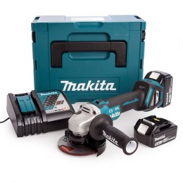 MAKITA SZLIFIERKA KĄTOWA AKUMULATOROWA 125MM BLDC 18V 3*5.0AH MAKPA