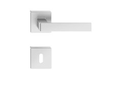 UN KLAMKA ERGO SREBRNA KWADRATOWY SZYLD NA KLUCZ ITALIAN LINE