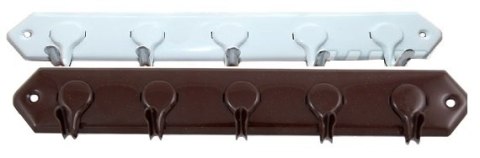 UN WIESZAK HAKOWY MALOWANY 5 SZARY