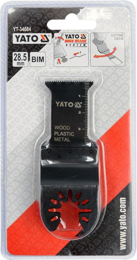 YATO BRZESZCZOT WGŁĘBNY 28.5MM DO NARZĘDZIA WIELOF. BIM 3 SZTUK YATO BRZESZCZOT WGŁĘBNY 28.5MM DO NARZĘDZIA WIELOF. BIM 3 SZTUK