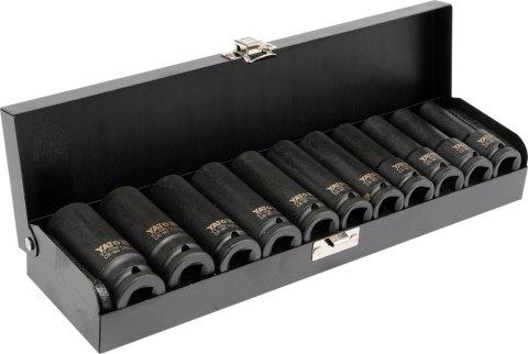 YATO KOMPLET NASADEK UDAROWYCH 1/2'' DŁUGICH 11-SZTUKOWY YATO KOMPLET NASADEK UDAROWYCH 1/2'' DŁUGICH 11-SZTUKOWY