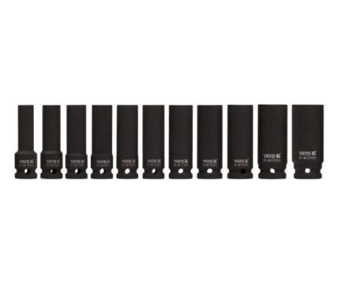 YATO KOMPLET NASADEK UDAROWYCH 1/2'' DŁUGICH 11-SZTUKOWY YATO KOMPLET NASADEK UDAROWYCH 1/2'' DŁUGICH 11-SZTUKOWY
