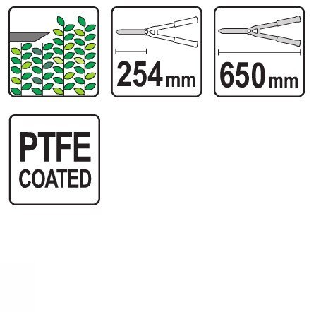 YATO NOŻYCE DO ŻYWOPŁOTU 625MM YATO NOŻYCE DO ŻYWOPŁOTU 625MM