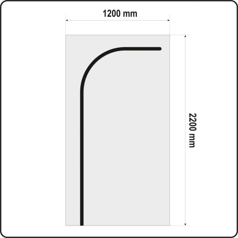 YATO OSŁONA PRZECIWPYŁOWA DO DRZWI TYP L 220 X 120 CM YATO OSŁONA PRZECIWPYŁOWA DO DRZWI TYP L 220 X 120 CM