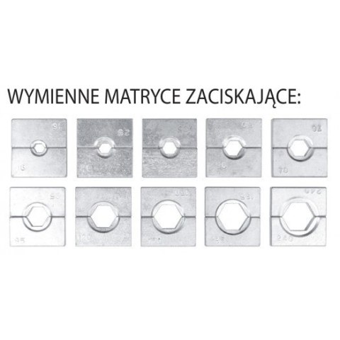 YATO PRASKA HYDRAULICZNA, RĘCZNA DO ZACISKANIA KOŃCÓWEK 16*300MM2 YATO PRASKA HYDRAULICZNA, RĘCZNA DO ZACISKANIA KOŃCÓWEK 16*300MM2