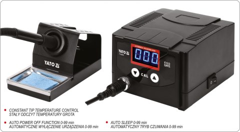 YATO STACJA LUTOWNICZA CYFROWA 70W TYP GROT, WYŚWIETLACZ YATO STACJA LUTOWNICZA CYFROWA 70W TYP GROT, WYŚWIETLACZ