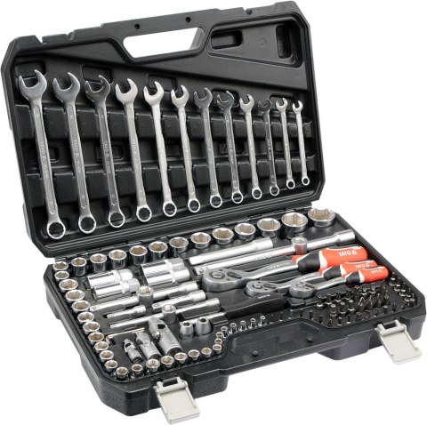 YATO ZESTAW NARZĘDZIOWY 1/4'' 3/8'' 1/2'' 111CZĘŚCI XL YATO ZESTAW NARZĘDZIOWY 1/4'' 3/8'' 1/2'' 111CZĘŚCI XL
