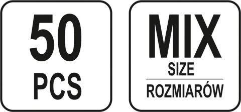 YATO ZESTAW SZYBKOZŁĄCZY ELEKTRYCZNYCH 50SZT YATO ZESTAW SZYBKOZŁĄCZY ELEKTRYCZNYCH 50SZT