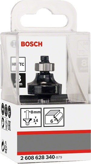 BOSCH FREZ DO ZAOKRĄGLEŃ Z ŁOŻYSKIEM 8*24.7*53MM BOSCH FREZ DO ZAOKRĄGLEŃ Z ŁOŻYSKIEM 8*24.7*53MM