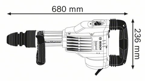 BOSCH MŁOT UDAROWY KUJĄCY GSH 11VC 1700W BOSCH MŁOT UDAROWY KUJĄCY GSH 11VC 1700W