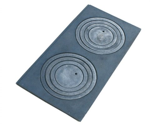 UN PŁYTA ŻELIWNA 2-OTWOROWA 63*31,5CM