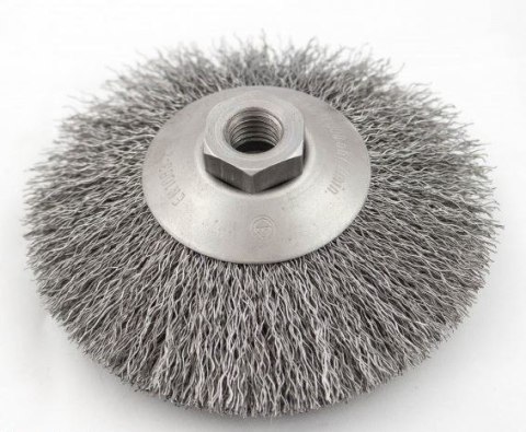 UN SZCZOTKA TARCZOWO-KĄTOWA DRUT STALOWY M-14, FI120MM