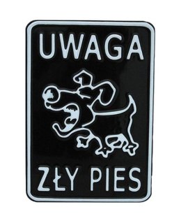 UN TABLICA 15*20CM UWAGA ZŁY PIES