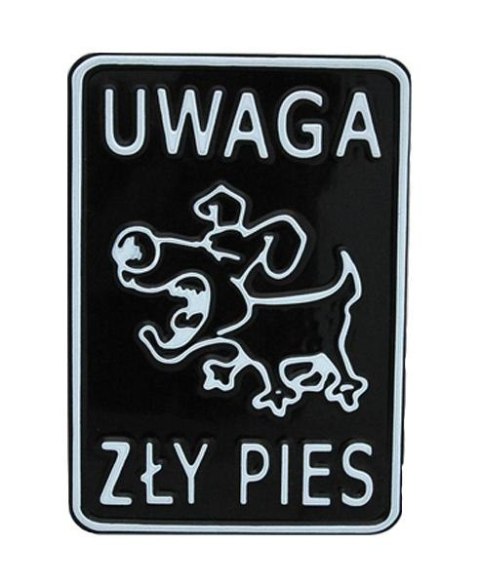 UN TABLICA 15*20CM UWAGA ZŁY PIES