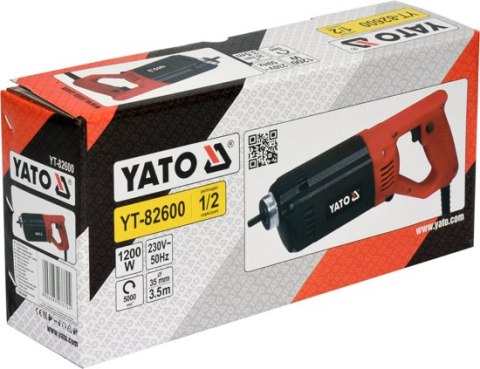 YATO WIBRATOR DO BETONU 1200W+ BUŁAWA 3M 35MM YATO WIBRATOR DO BETONU 1200W+ BUŁAWA 3M 35MM