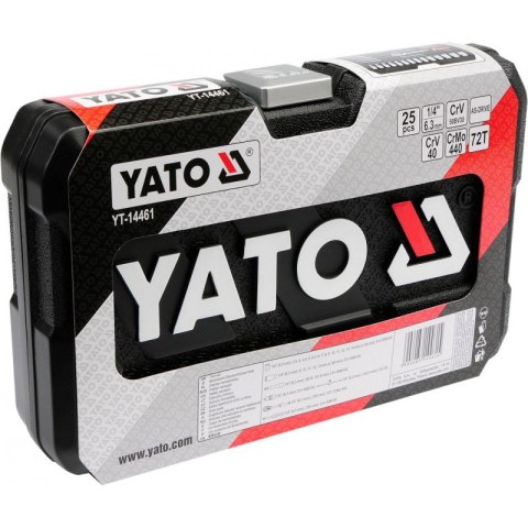 YATO ZESTAW NARZĘDZIOWY 1/4'' 25 SZTUK XS YATO ZESTAW NARZĘDZIOWY 1/4'' 25 SZTUK XS