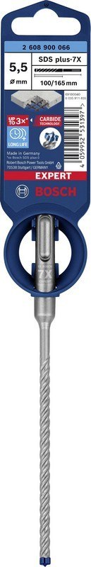 BOSCH WIERTŁO DO MŁOTKÓW SDS+ 7X EXPERT 5.5*100/165MM BOSCH WIERTŁO DO MŁOTKÓW SDS+ 7X EXPERT 5.5*100/165MM