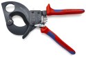 KNIPEX NOŻYCE DO KABLI 280MM, MECHANIZM ZAPADKOWY