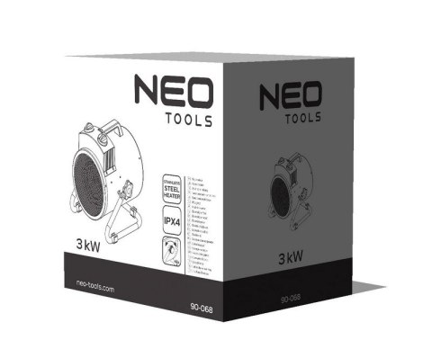 NEO NAGRZEWNICA ELEKTRYCZNA 3KW PRZEMYSŁOWA REGULACJA USTAWIENIA NEO NAGRZEWNICA ELEKTRYCZNA 3KW PRZEMYSŁOWA REGULACJA USTAWIENIA