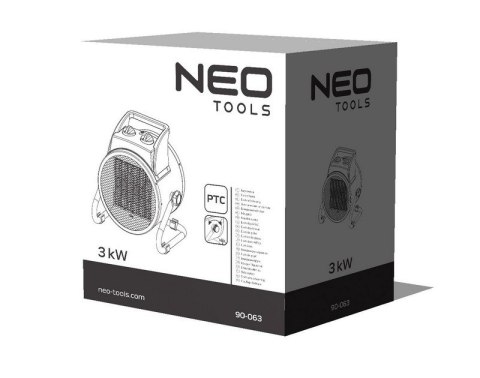 NEO NAGRZEWNICA ELEKTRYCZNA CERAMICZNA PTC 3KW NEO NAGRZEWNICA ELEKTRYCZNA CERAMICZNA PTC 3KW