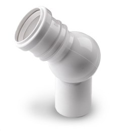 UN KOLANO NASTAWNE 50/0-90 BIAŁE