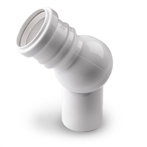 UN KOLANO NASTAWNE 50/0-90 BIAŁE