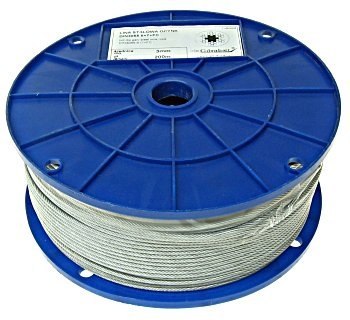 UN LINA STALOWA OCYNKOWANA W PCV 6.0MM CZERWONA 100MB