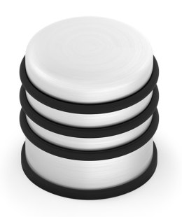 UN ODBÓJ DRZWIOWY WOLNOSTOJĄCY WYSOKI NIKIEL-SATYNA