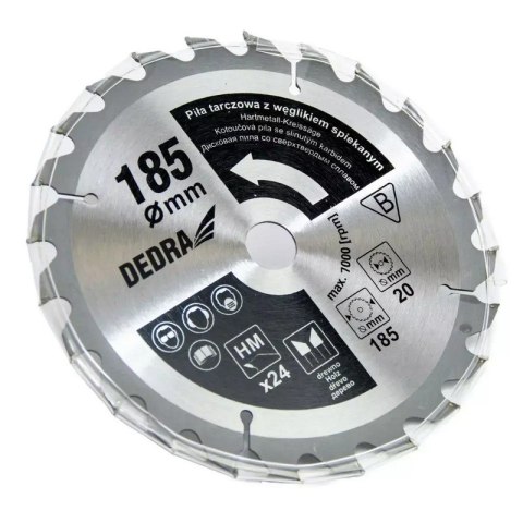 DEDRA PILARKA TARCZOWA 1500W 185MM DEDRA PILARKA TARCZOWA 1500W 185MM