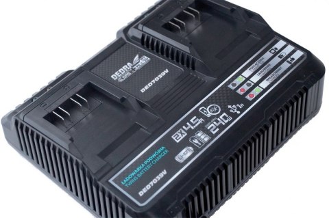 DEDRA SZYBKA ŁADOWARKA PODWÓJNA SMART 18V SAS+ALL DEDRA SZYBKA ŁADOWARKA PODWÓJNA SMART 18V SAS+ALL