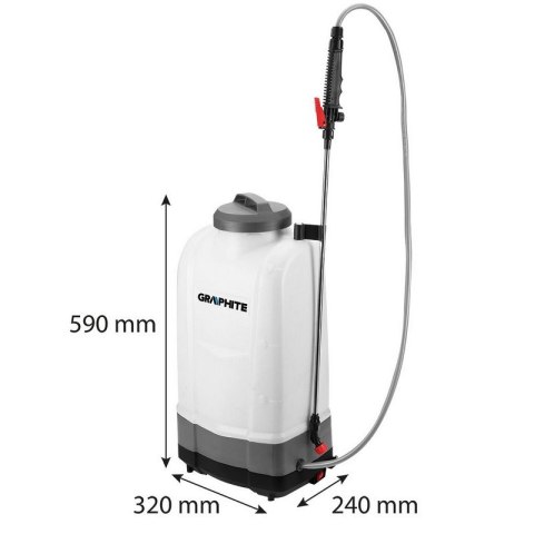 GRAPHITE AKUMULATOROWY OPRYSKIWACZ ENERGY+ 18V 15L BEZ AKUMULATORA GRAPHITE AKUMULATOROWY OPRYSKIWACZ ENERGY+ 18V 15L BEZ AKUMULATORA