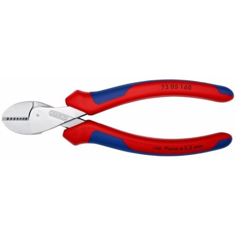 KNIPEX SZCZYPCE TNĄCE BOCZNE X-CUT 160MM,WYSOKIE PRZEŁOŻENIE DŹWIGN