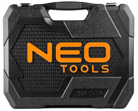 NEO ZESTAW KLUCZY NASADOWYCH 1/2'',3/8'',1/4'' 219 CZĘŚCI NEO ZESTAW KLUCZY NASADOWYCH 1/2'',3/8'',1/4'' 219 CZĘŚCI