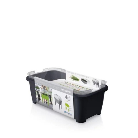 PROSPERPLAST SZKLARNIA RESPANA PLANTER SET ANTRACYTOWY PROSPERPLAST SZKLARNIA RESPANA PLANTER SET ANTRACYTOWY