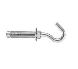 UN KOŁEK STALOWY HAK SUFITOWY 12*80MM M8