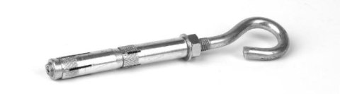 UN KOŁEK STALOWY HAK SUFITOWY 12*80MM M8