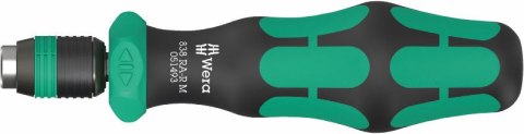 WERA RĘKOJEŚĆ Z UCHWYTEM DO GROTÓW 838 RA-R,FUNKCJA GRZECH. 1/4'' WERA RĘKOJEŚĆ Z UCHWYTEM DO GROTÓW 838 RA-R,FUNKCJA GRZECH. 1/4''