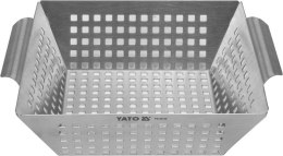 YATO KOSZYK DO GRILLOWANIA, STAL NIERDZEWNA 26*22*7CM